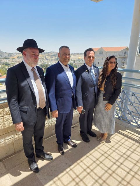 Summit In Jerusalem: Dr. José Benjamín Pérez Matos Consolidates Ties with Mayor Moshe Lion at the End of His Tour